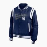 New York Yankees Navy Bomber Full-Zip Jacket