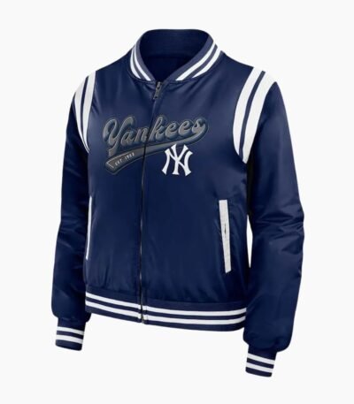 New York Yankees Navy Bomber Full-Zip Jacket
