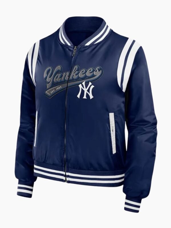 New York Yankees Navy Bomber Full-Zip Jacket