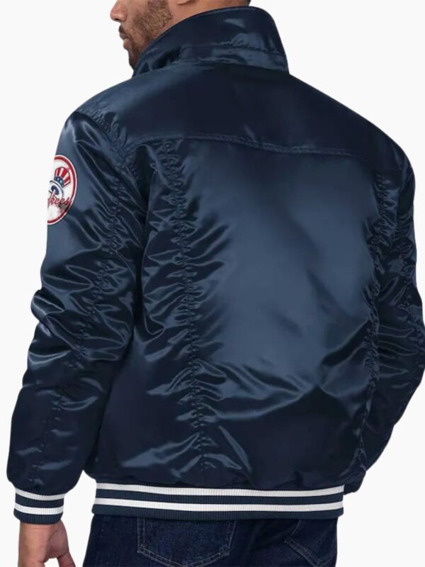 New York Yankees Navy Silver Tab Trucker Jacket