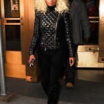 Nicki Minaj Quilted Black Leather Jacket