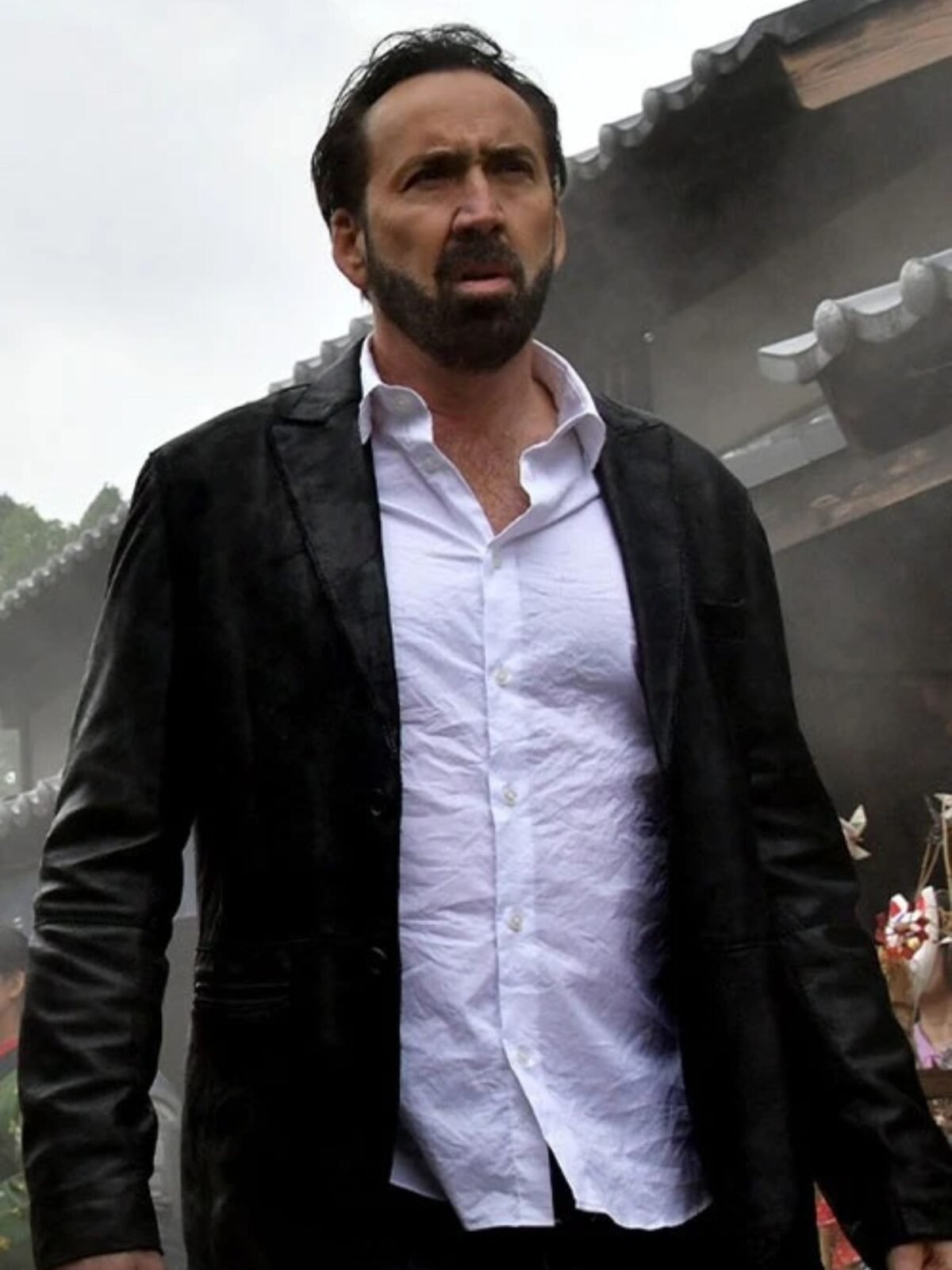 Nicolas Cage Prisoners Of The Ghostland Leather Blazer