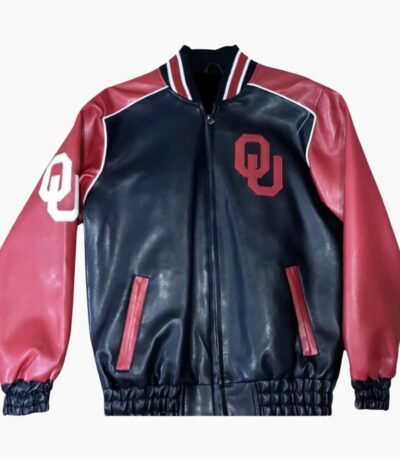 Oklahoma Sooners NCAA Football Leather Varsity Jacket USA
