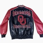 Oklahoma Sooners NCAA Football Leather Varsity Jacket USA