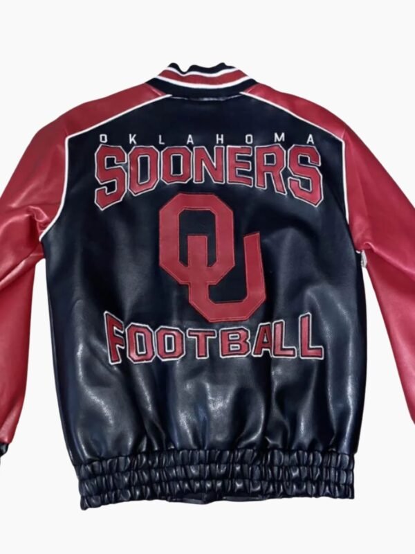 Oklahoma Sooners NCAA Football Leather Varsity Jacket USA