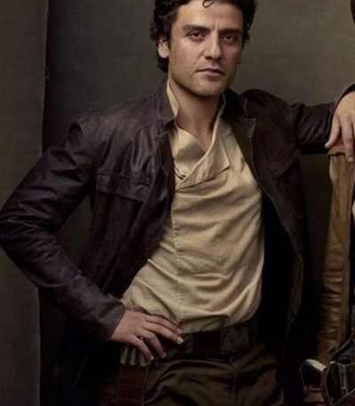 Oscar Isaac Leather Jacket Star Wars: The Last Jedi