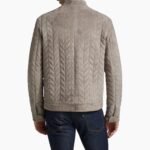 Padded Real Suede Biker Leather Jacket