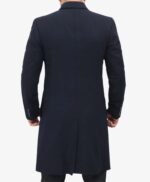 Paul Mens Dark Blue Long Wool Coat
