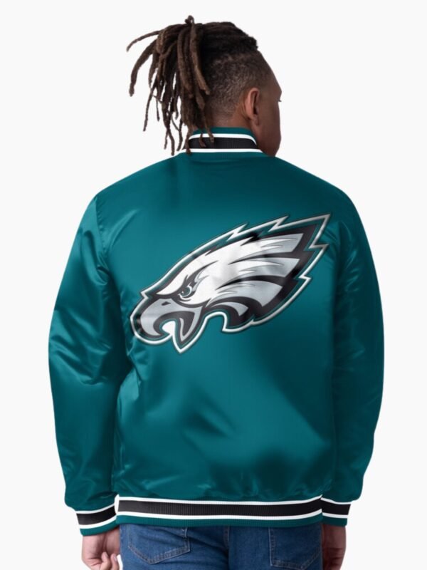 Philadelphia Eagles Closer Midnight Green Satin Jacket