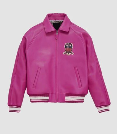 Pink Avirex Leather Jacket