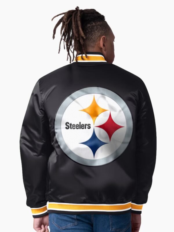 Pittsburgh Steelers Closer Black Satin Jacket
