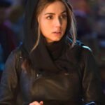 Premium Black Ghosted Ana de Armas 2023 Leather Jacket