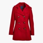 Premium Design Red Wool Coat for Women