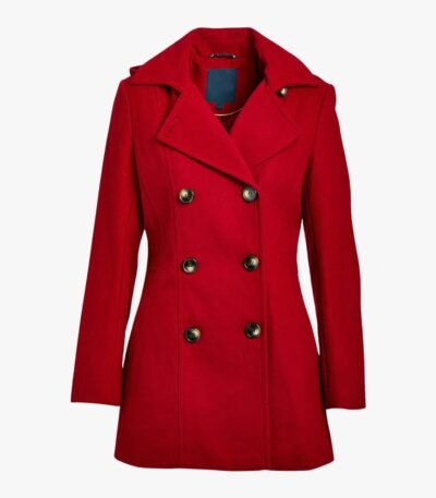 Premium Design Red Wool Coat for Women