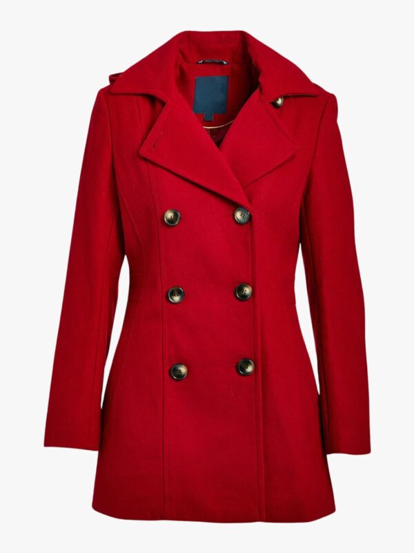 Premium Design Red Wool Coat for Women