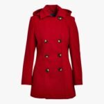 Premium Design Red Wool Coat for Women