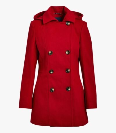 Premium Design Red Wool Coat for Women