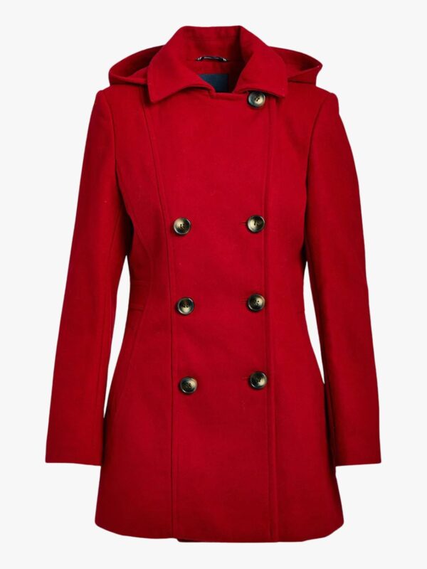 Premium Design Red Wool Coat for Women