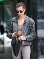 Premium Hailey Baldwin Bieber Leather Jacket