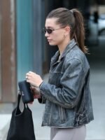 Premium Hailey Baldwin Bieber Leather Jacket