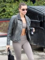 Premium Hailey Baldwin Bieber Leather Jacket
