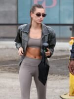 Premium Hailey Baldwin Bieber Leather Jacket