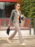 Premium Hailey Baldwin Bieber Leather Jacket