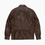 Premium Men's Brown Leather Barn Jacket