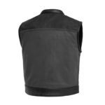 Premium Style Perforated Men's Leather Vest
