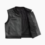 Premium Style Perforated Men's Leather Vest