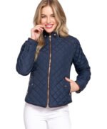 Premium Women Lightweight Quilted Zip Jacket