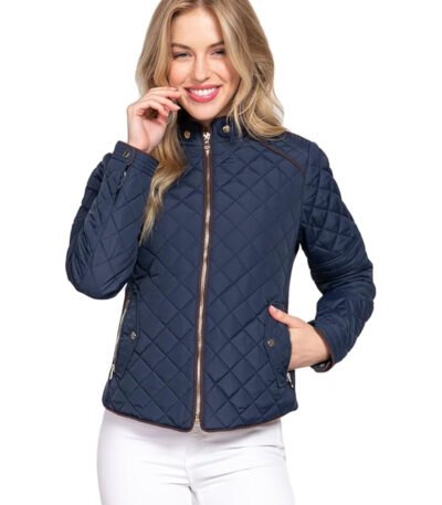 Premium Women Lightweight Quilted Zip Jacket