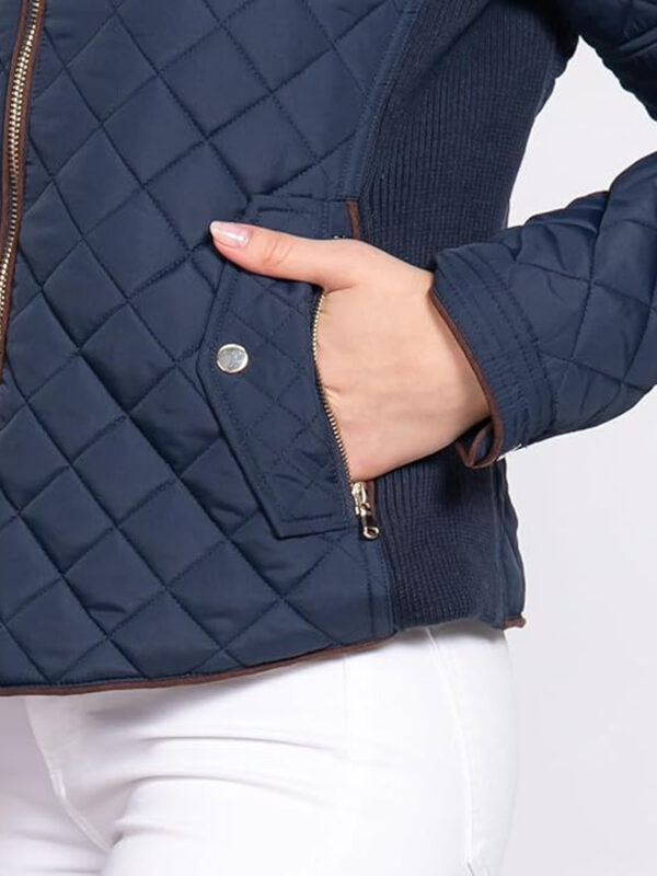 Premium Women Lightweight Quilted Zip Jacket