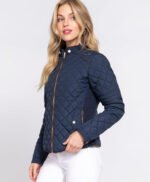 Premium Women Lightweight Quilted Zip Jacket