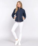 Premium Women Lightweight Quilted Zip Jacket