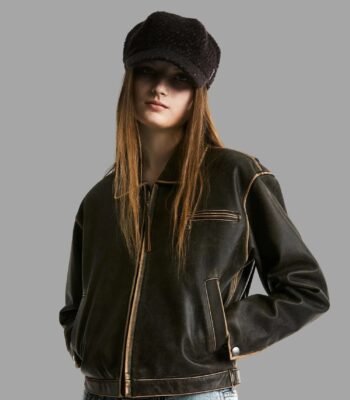 Premium Women Vintage Leather Jacket