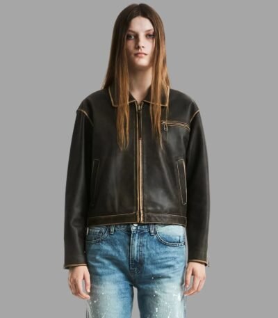 Premium Women Vintage Leather Jacket