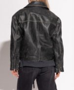 Premium Womens Black Vintage Leather Jacket