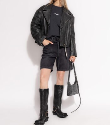 Premium Womens Black Vintage Leather Jacket