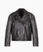 Premium Womens Black Vintage Leather Jacket