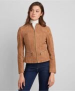 Premium Women's Fashion Suede Leather Jacket