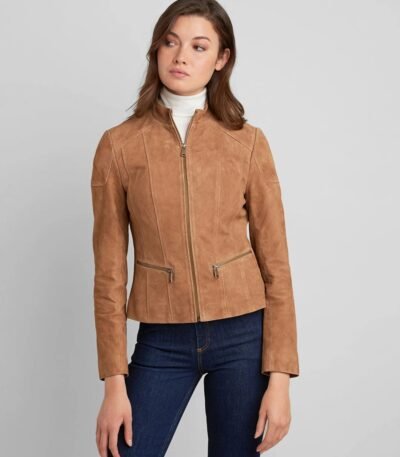 Premium Women's Fashion Suede Leather Jacket