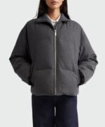 Premium Women's Wool Gray Jacket