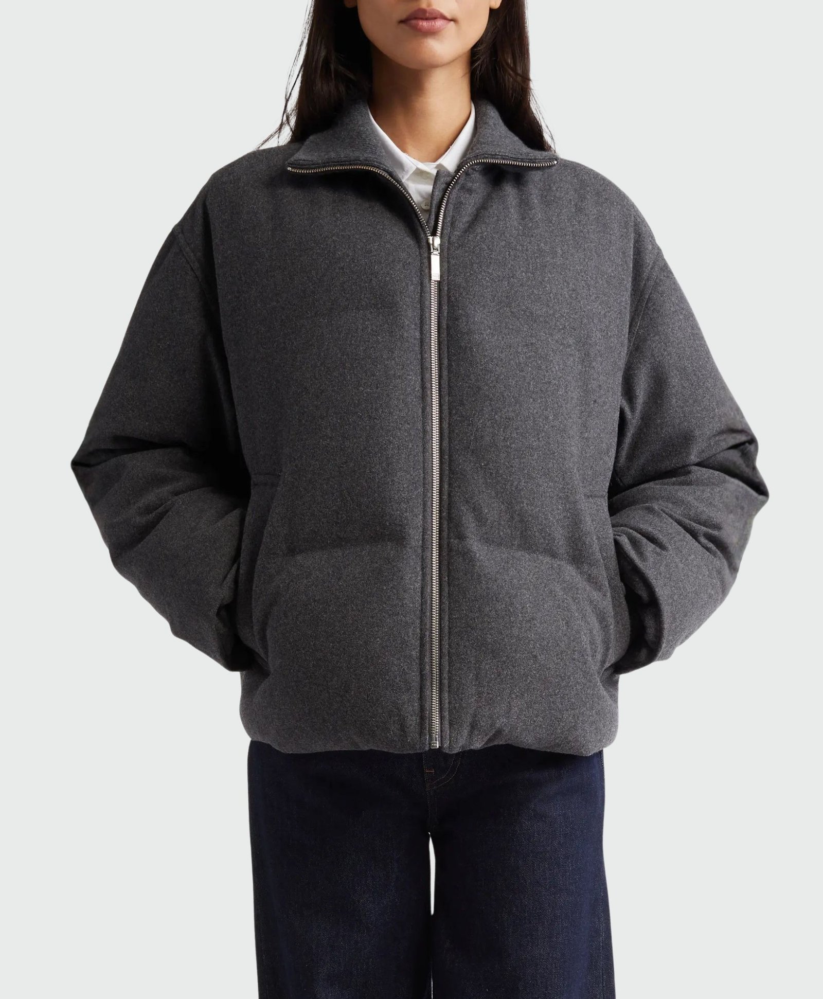 Premium Women's Wool Gray Jacket Premium Women's Wool Gray Jacket