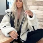 Premium Women's wool jacket White