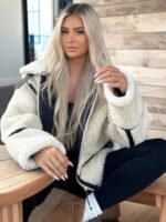 Premium Women's wool jacket White