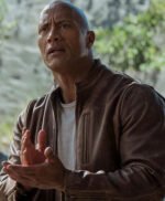 Rampage Dwayne Johnson Brown Style Leather Jacket