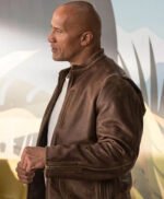 Rampage Dwayne Johnson Brown Style Leather Jacket