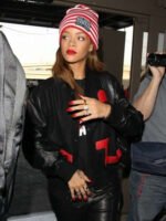Red Heart Rihanna Leather Jacket