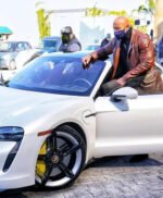 Red Notice Movie Dwayne Johnson Decant Leather Coat